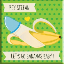 Canvas Let's go Bananas